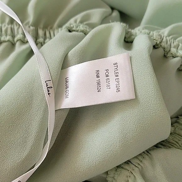 Lulus Women's Lime Green Plisse Sleeveless Wide-Leg Jumpsuit Size L Summwr Chic - Picture 13 of 16